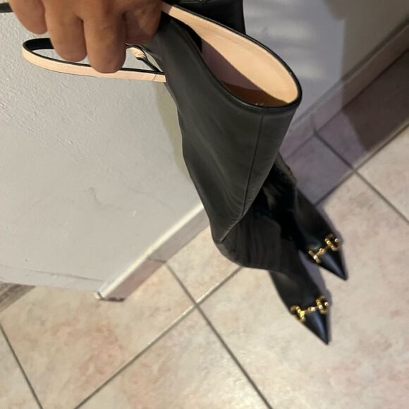 Gucci horsebit heel cutout dress shoes logo Nappa thigh high Over The Knee Boots - Picture 2 of 14